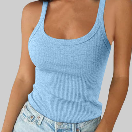 Cross-Border American Hot Girl Camisole Women's Summer Outer Wear Pullover Top with Sports Street European and American Style Women's Clothing