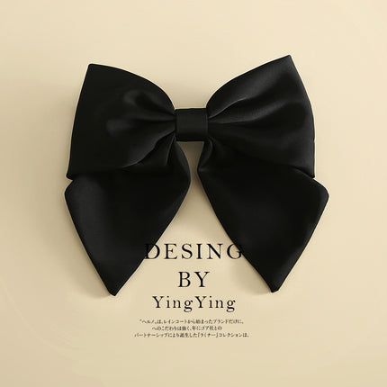 Yiwu factory new solid color large hairpin bow hair accessories hairpin bangs clip top clip headdress in stock wholesale