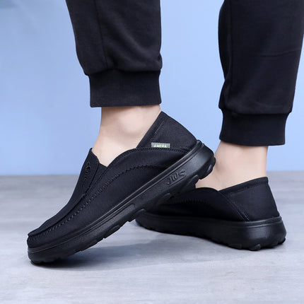 Shoes Men's 2025 Spring New Fashion All-match Men's Shoes Casual Canvas Shoes Slip-on Non-slip Comfortable Lazy Shoes