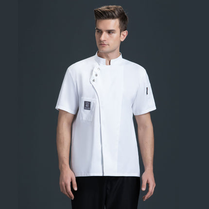 Chef's Clothes Short-sleeved Men's and Women's Restaurant Long-sleeved Autumn and Winter Kitchen Western-style Baking Cake Shop Chef's Work Clothes
