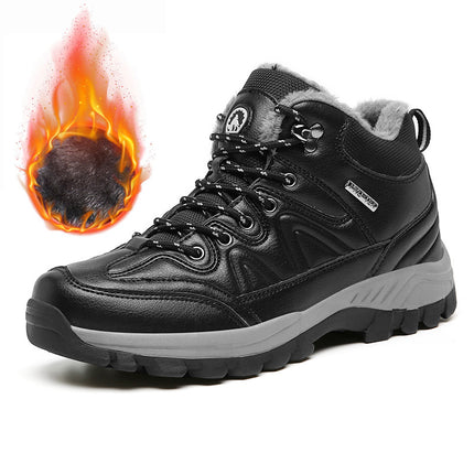 Cross-border winter men's outdoor sports shoes velvet warm snow boots hiking shoes hiking casual shoes cotton shoes men's shoes