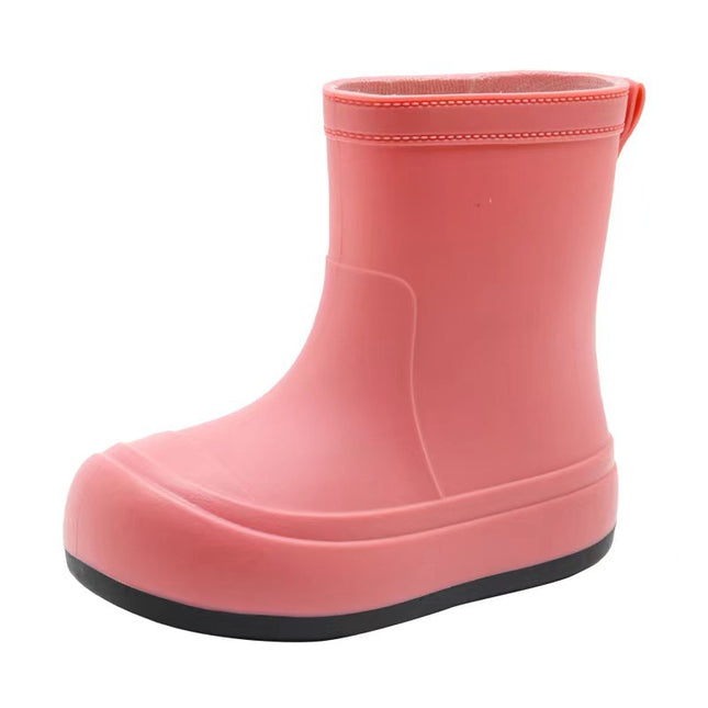 Cute Korean-style Cartoon Rain Boots Women's Velvet Cotton Non-slip Waterproof Shoes Student Warm Rain Boots Short Tube Outdoor Water Boots