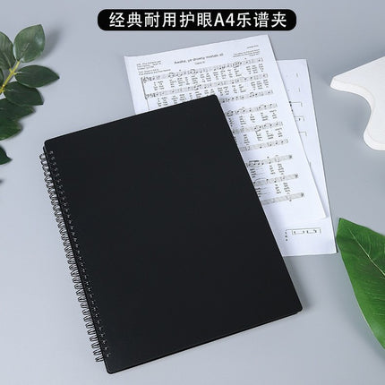 A4 Piano Sheet Music Folder with Hollow Design, Customizable, Non-Reflective, Student Band Information Folder, Wholesale in Stock