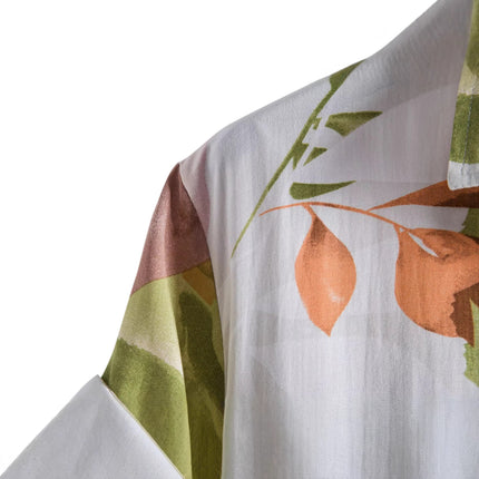 Cross-border Supply Summer Beach Short-sleeved Shirt Men's Printed Hawaiian Shirt Seaside Holiday Travel Loose plus size