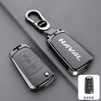 [haval d model unlock + horn button] double-sided leather pebbled gray + b02 buckle
