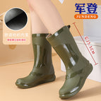 Mid-calf/outdoor waterproof boots/812 Green / 36