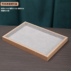 Bamboo Ice Flower velvet empty plate
