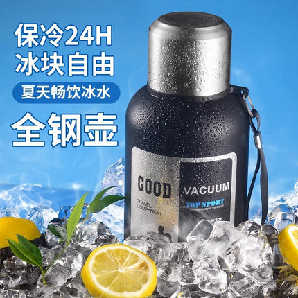 316 stainless steel liner large capacity vacuum all-steel thermos cup outdoor travel mountaineering fitness portable thermos pot
