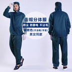Hooded Split Dress [Navy Blue]] / S