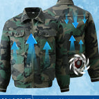 019 green forest air conditioning suit / 165 fits 45kg-55kg