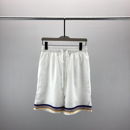 2023 New Summer Men's Casual Suit Short-Sleeved Shirt and Shorts with Mesh Print Pattern Inside for Men and Women