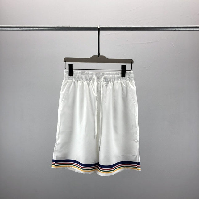 2023 New Summer Men's Casual Suit Short-Sleeved Shirt and Shorts with Mesh Print Pattern Inside for Men and Women