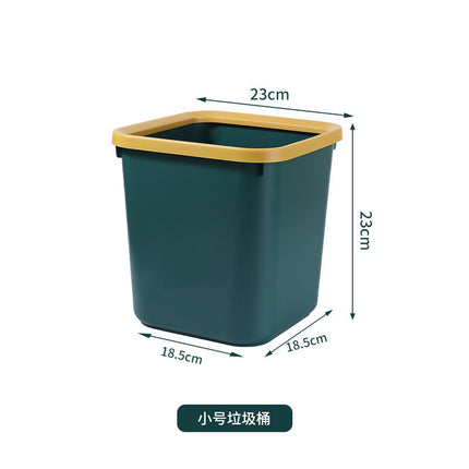 Trash can household large capacity cracker type living room kitchen bathroom with lid office plastic trash basket wholesale