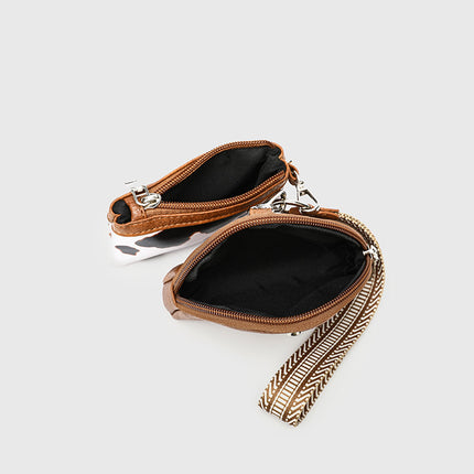 Lu Same Style Wrist Bag Portable Card Holder Bank Card Mini Waterproof Multi-Functional Change Cosmetics Bag Car Key Bag