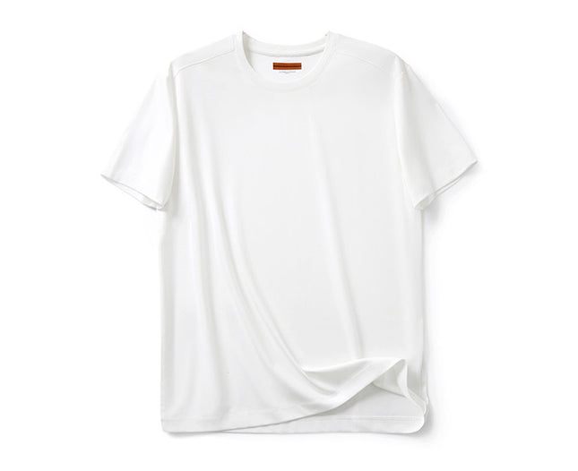 Comfortable! Z home 3D six-piece vertical cutting 220G liquid ammonia silk soft cotton round neck T-shirt men's and women's new short sleeves