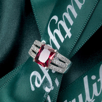 Cross-border luxury personality accessories zircon ring Europe and the United States foreign trade wholesale best selling ladies ring r7772