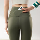 Military green [nine-point pants-belly control and hip lifting large capacity] / S【recommended: 35-45kg 】