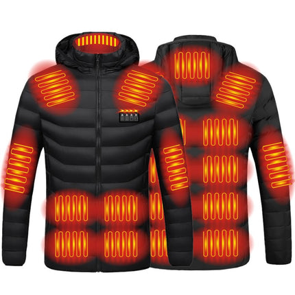 Cross-border hooded heating cotton-padded clothes double-control three-gear electric heating cotton-padded clothes intelligent constant temperature heating warm coat heating warm