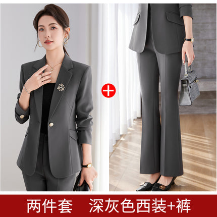 High-end Suit suit Women's Spring Wear Elegant Work Clothes Beauty Salon Business Wear Dress Jewelry Store Front Desk Work Wear