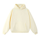 Apricot-pure cotton hooded sweatshirt / S (recommended 55kg )