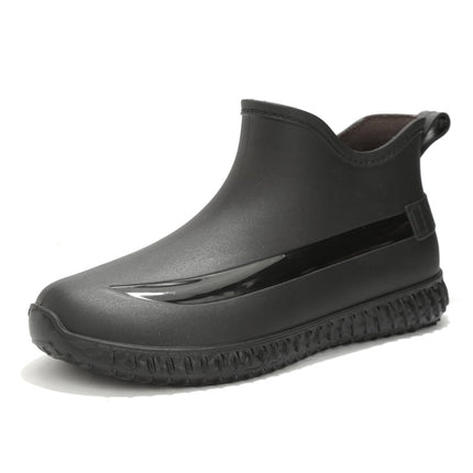 New Japanese Style Simple Short Rain Boots Women's Summer Waterproof Non-Slip Rain Boots Thick Bottom Cyber Popular Fashion Wear-Resistant Rubber Shoes Water Boots