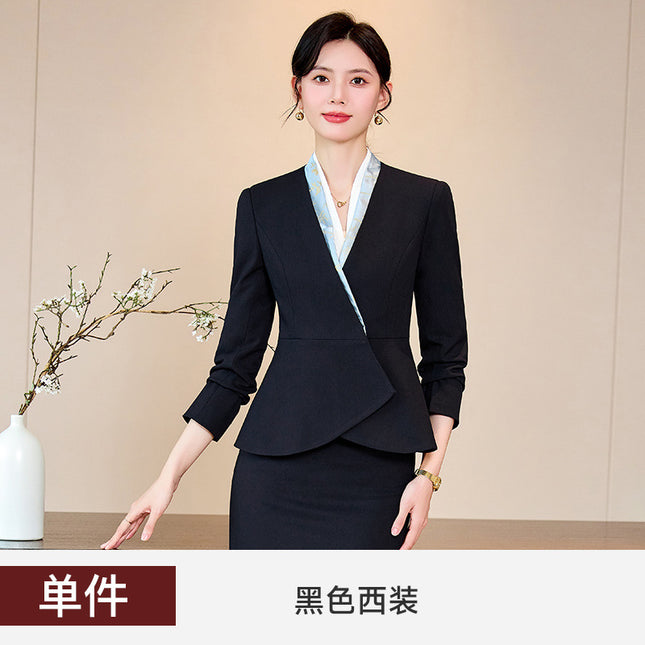 Case Field Customer Service Professional Suit suit Women's Spring and Autumn Temperament High-end Club Tooling Hotel Reception Work Clothes