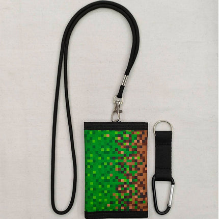 Cross-border Foreign Trade Rope Printed Wallet Mountaineering Buckle Long Three-fold Wallet Portable Coin Purse for Students and Children