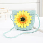 Big sunflower bag green