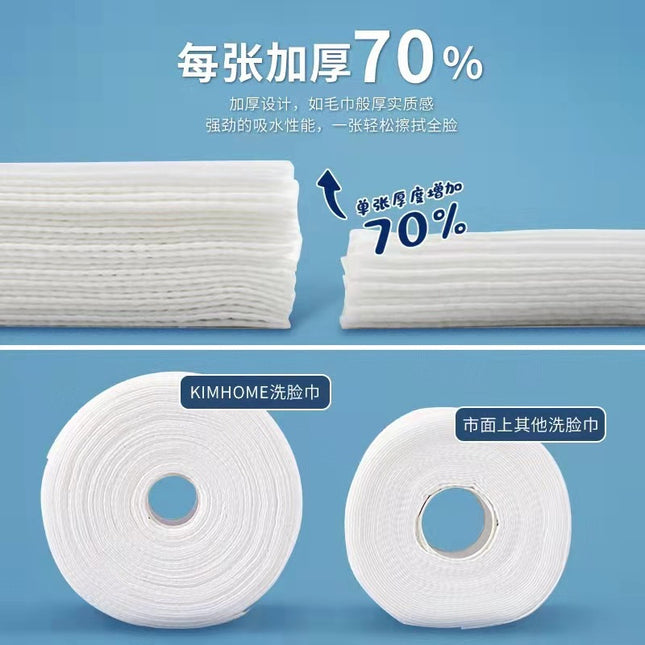 Disposable Pearl Pattern Pure Cotton Pearl Pattern Non-Woven Cotton Soft Towel Facial Towel Makeup Remover Cotton Facial Towel Wholesale Roll Towel