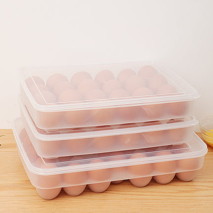 4195. Large-Capacity Egg Carton 24 Compartments 34 Compartments Kitchen Refrigerator Storage Box Crisper Egg Tray Egg Compartment
