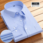 718 blue medium vertical stripes / 38