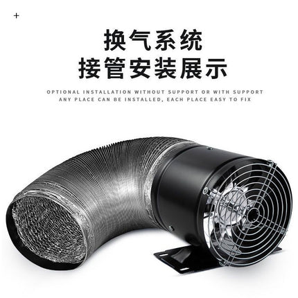 Powerful Exhaust Fan Kitchen Ventilation Fan Household Oil Fume Extractor Fan for Rental Houses, Installation-Free, High Suction Ventilation Fan