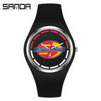 6077 black red