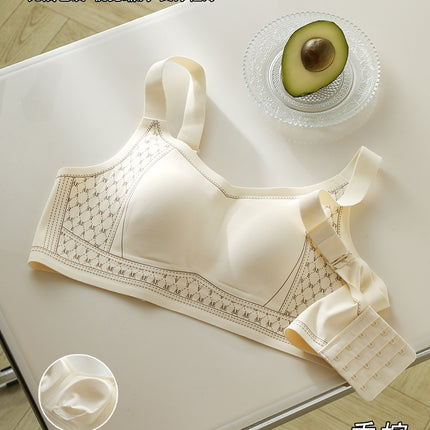 Anti-gravity Litching Underwear Women's Large Chest Small Slim-looking Summer Thin Traceless Breast-collecting Anti-sagging Comfortable Bra