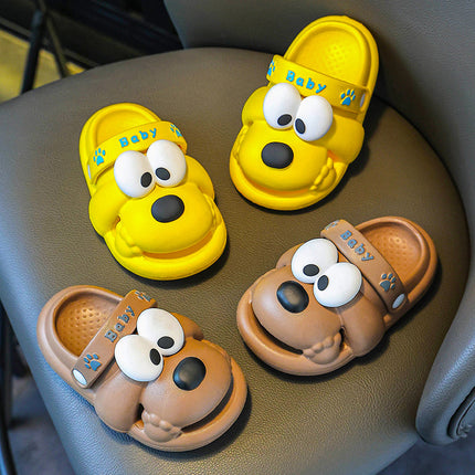 2025 new soft-soled indoor and outdoor non-slip boys rhubarb dog EVA hole shoes can be worn girls cute sandals