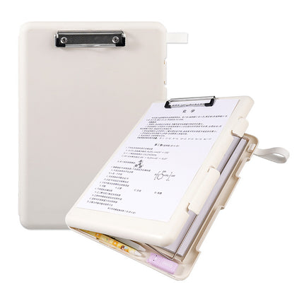 Plastic board folder file box copy writing board storage box A4 data box PP transparent office supplies finishing box