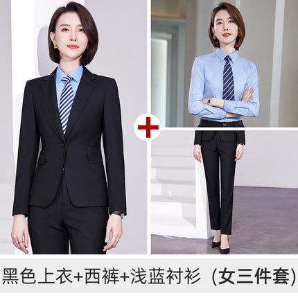 Suit Men's and Women's suit Workplace Dress Business Suit Elastic Slim Fall/Winter Two-button Jacket 4S Sales