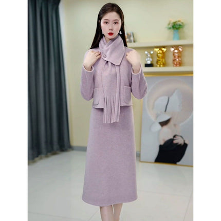 Taro Purple Sweater Suit Set / Ensemble Pull Violet