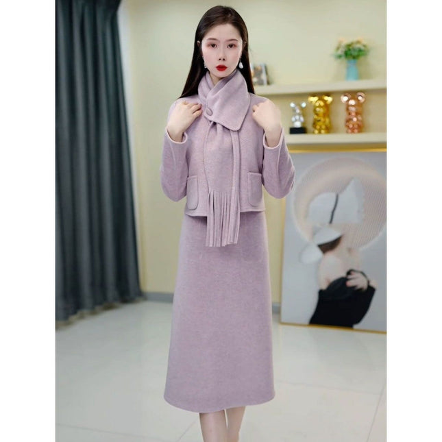 Taro Purple Sweater Suit Set / Ensemble Pull Violet