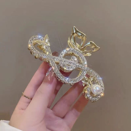 South Korea Ins Internet Popular Autumn and Winter Simple Hairpin Back Head Clip Women's Large Hairpin Hair Shark Clip Headwear