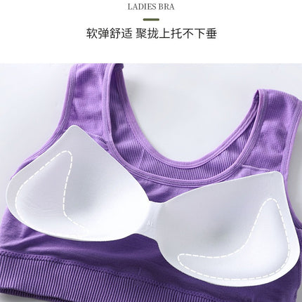 Spring new nylon leisure sports vest suit sponge cushion women fitness vest factory direct wholesale