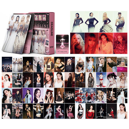 Korean Star 55 Boxed Small Cards Stray (g) I-Dle Ive Ateez Collection Lomo Cards Cross-Border