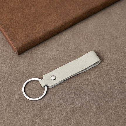 Spot Retro Cowhide Rope Leather Keychain Car Men and Women Personality Creative Leather Key Chain Pendant Key Rope