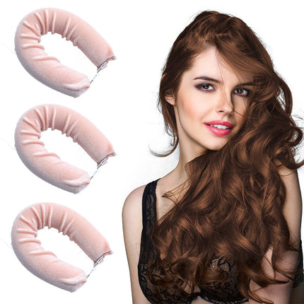 Cross-border new thick lazy sleeping non-hot curly hair curler European and American simple hair curler hook in stock wholesale