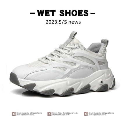 Lion Eagle Dell Torre Shoes Men's Shoes Breathable 45 Thick Bottom Black Plus Size 46 Joker 47 Casual Shoes 48 sneaker