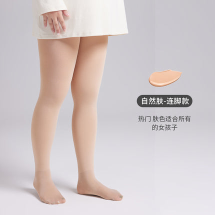 Base socks women's stockings spring and autumn plus size skin color light leg artifact pantyhose women's autumn and winter fleece-lined thickened water light socks