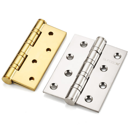 4 Inch Thickened Door Hinge Casement Stainless Steel Hinge Door Loose-leaf Black Gold Wooden Door Folding Hardware Hinge