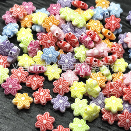 Plastic Washed Marine Series Shell Starfish Small Fish Kids Toy Beaded Bracelet Necklace Beaded Accessories Wholesale