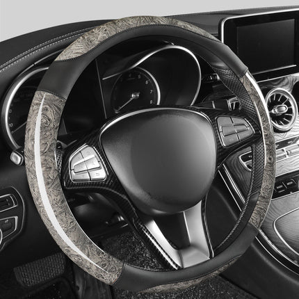 Amazon Car Steering Wheel Cover with Crescent Pattern Peach Wood Spring, Summer, Autumn and Winter Universal Taobao Douyin and Other Manufacturers Dropshipping