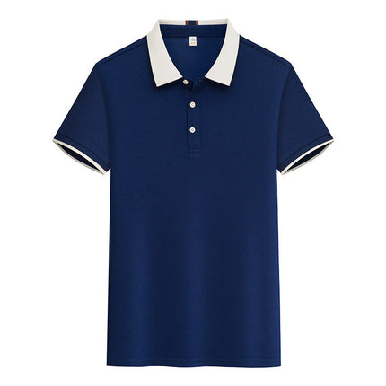 New POLO Advertising Shirt Waiter Work Clothes T-Shirt Short Sleeve Summer Hot Pot Barbecue Milk Tea Hotel Foil Print